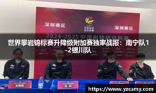世界攀岩锦标赛升降级附加赛独家战报：南宁队1-2银川队